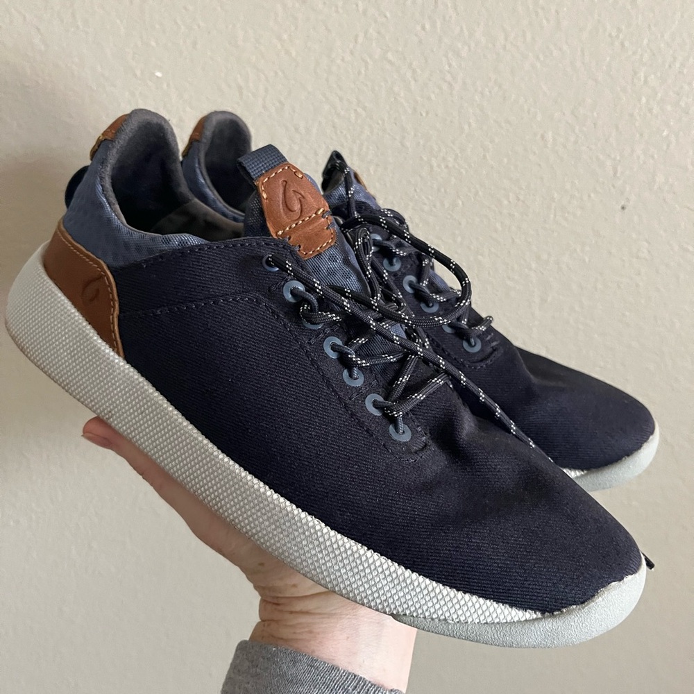 OluKai Nanea Lī men's casual sneakers in Blue Depth/Vintage Indigo size‎ 7